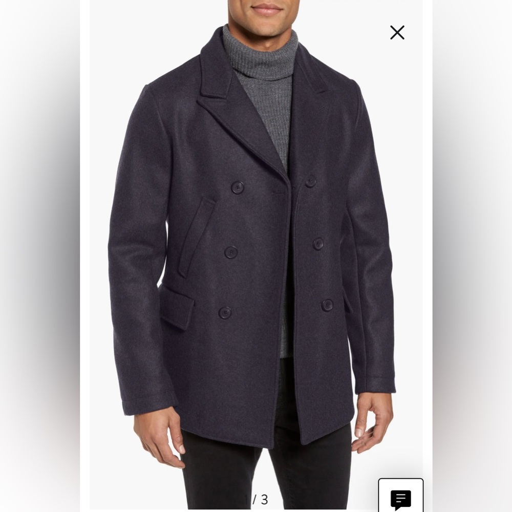 BILLY REID BOND NAVY PEACOAT